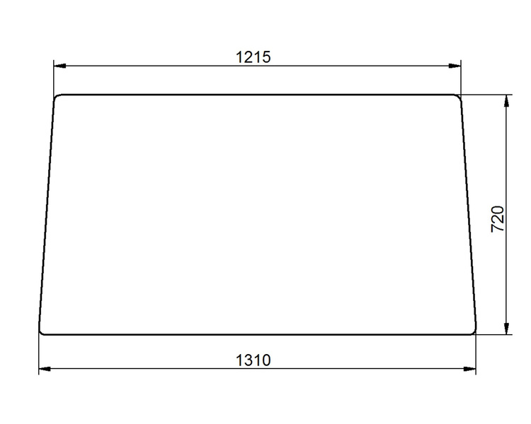 szyba Valmet - przednia V30028400 (2156)