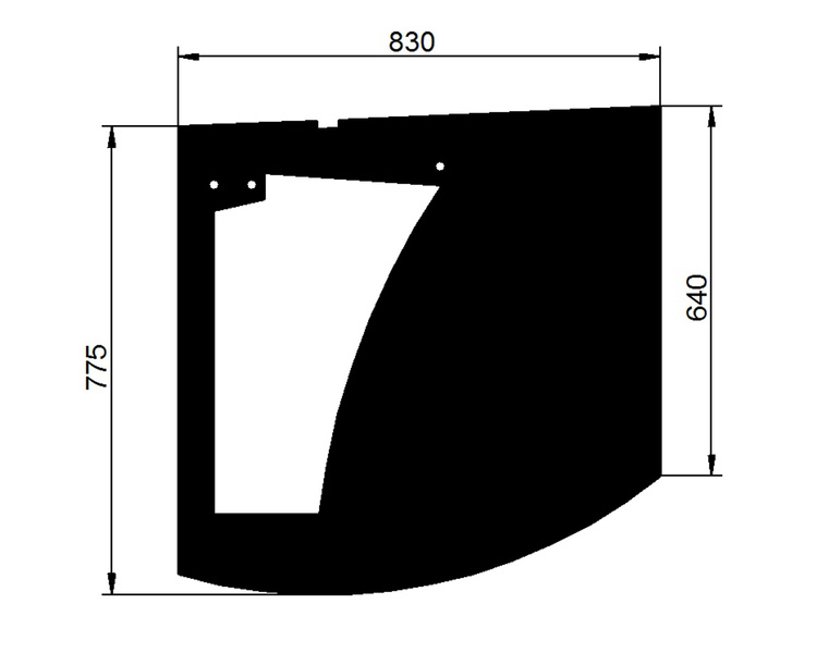 szyba ładowarka teleskopowa Claas Targo - drzwi dolna 03178351 (2018)