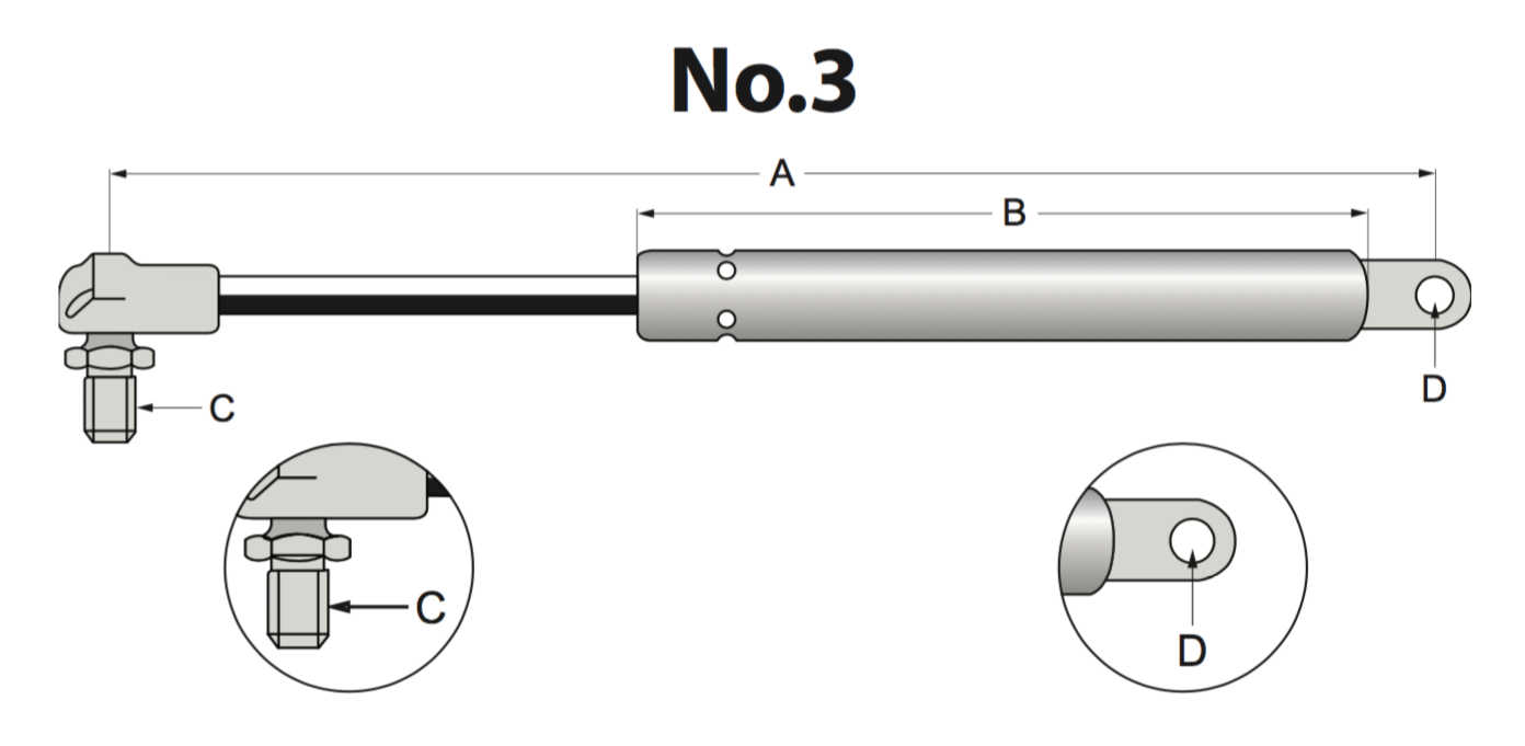 No.3 - oczko - przegub kulowy