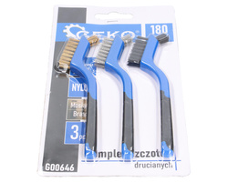 Zestaw 3szt. szczotek drucianych 180mm