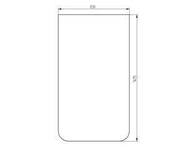 szyba koparka CAT - przednia w całości 167-4064 (1764)