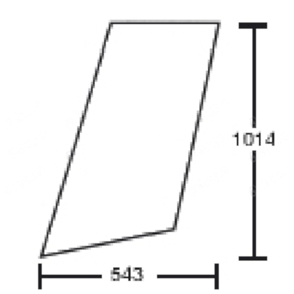 szyba JCB - boczna lewa 827/20270 (3131)