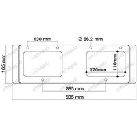 obudowa lamp przedniego grilla z lampami Massey Ferguson 1694993M5-K