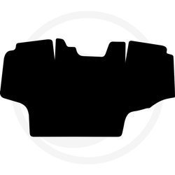 mata podłogowa, wykładzina welur do ciągnika Landini 6-145 L (ab 08/2015)