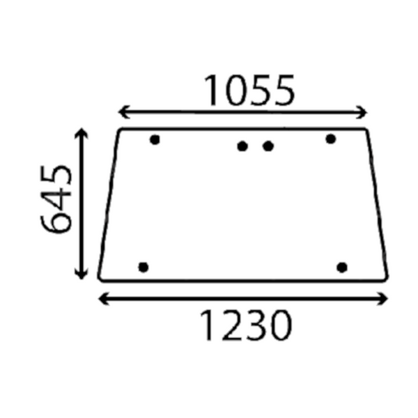 szyba do ciągnika Same - przednia otwierana 04439294