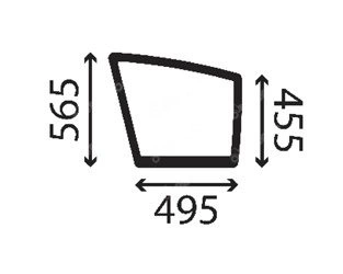 szyba JCB - boczna prawa dolna 827/80289 (3073)