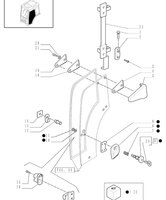 zawias szyby drzwi Case JX, New Holland TD 87620478