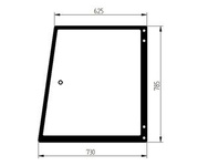szyba do ciągnika Kubota - boczna prawa 3F88053510