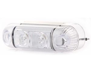Lampa obrysowa LED 12 V - 24 V przednia biała