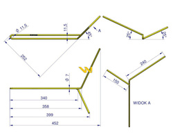 Palec zagarniający lewy Famarol S-074 30741403003 WARYŃSKI