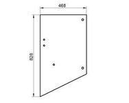 szyba Volvo - drzwi górna otwierana lewa 80845555 (1976)