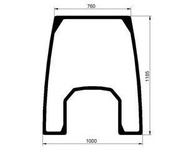szyba do ciągnika Deutz-Fahr - przednia 0.016.2105.0/10 (2470)