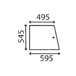szyba do ciągnika Case - tylna przesuwana 3146549R1