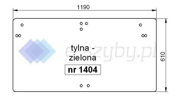 szyba CASE CS 48 52 56 58 63 - tylna 1-34-568-074 (1404)