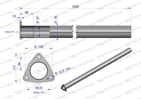 Rura C-385 TURBO INOX WARYŃSKI 