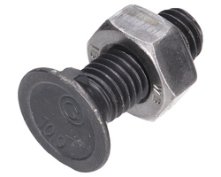 śruba płużna noskowa z nakrętką M10x30 10.9