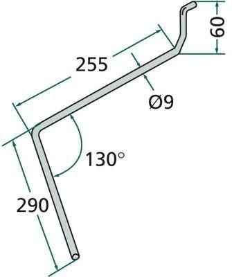 Palec zagarniający siewnika Amazone lewy 3753300