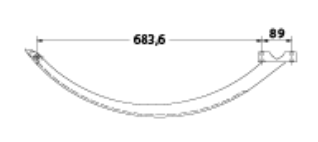 Iglica igła metalowa prasa John Deere AE39015