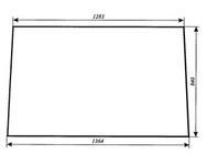 szyba do ciągnika Zetor - przednia 67827961 (834)