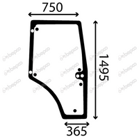 szyba drzwi prawe Claas/Renault Ares, Atles, Arion, Axion 7700073325