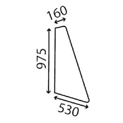 szyba Case - tylna narożna E44007 (3047)