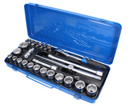 Zestaw kluczy nasadowych 25szt calowych Tona