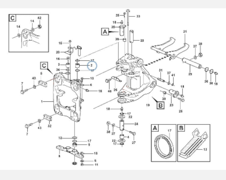 Tuleja sani koparko-ładowarka VOLVO BL60 BL61 BL71 11884582