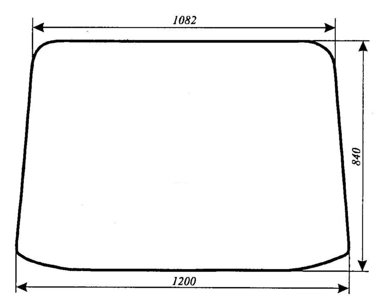 szyba do ciągnika MTZ-82 duża kabina oryginalna - tylna (44)