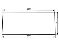 szyba do ciągnika C-360 kabina Naglak Koźmin poszerzana - tylna (777)