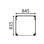 szyba Yanmar - przednia E90300-034B