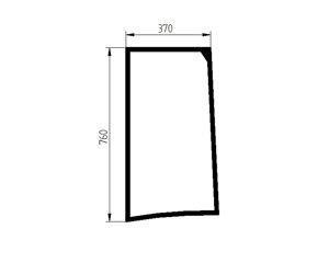szyba do ciągnika Same - boczna lewa 0.015.0346.010