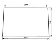 szyba do ciągnika T25 A2 kabina Naglak Koźmin - tylna (789)