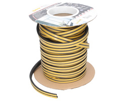 Uszczelka gumowa samoprzylepna do drzwi i okien czarna EPDM 9x7,4mm 1m