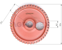 Koło zębate na wałek rozrządu C-360 oryginał Ursus 950424