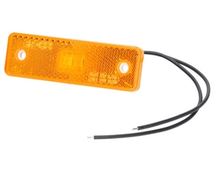 Lampa obrysowa LED 12/24V pomarańczowa z przewodem W44 WAŚ