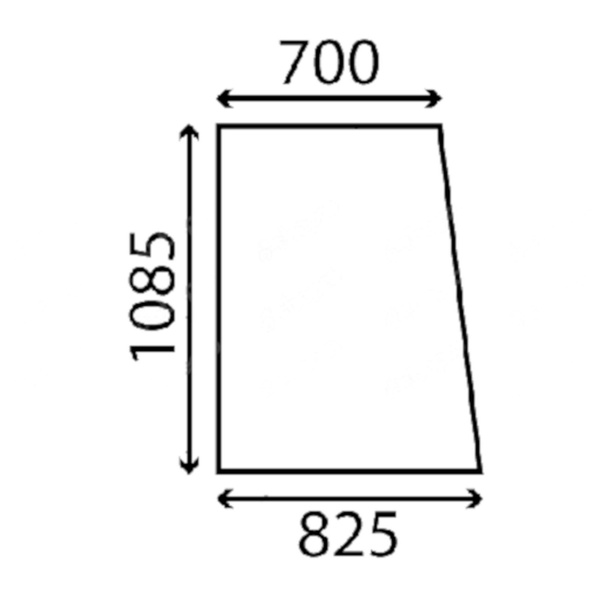 szyba JCB - boczna 827/20081 (3632)