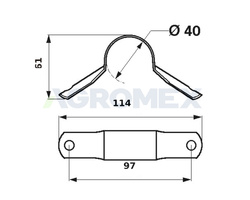 Uchwyt mocowanie motowidła John Deere Z32191