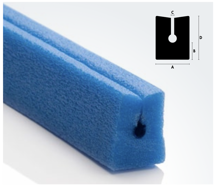 profil piankowy do zabezpieczania krawędzi szyb na czas transportu NOMAPACK WS 33x26