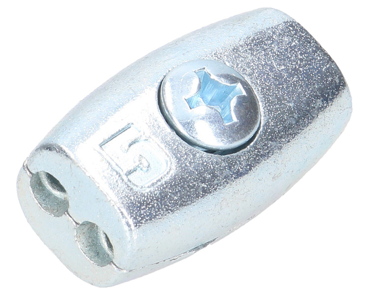 Zacisk liny kubełkowy 5mm ocynkowany