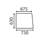 szyba Massey Ferguson - boczna 3101902M1 (3005)