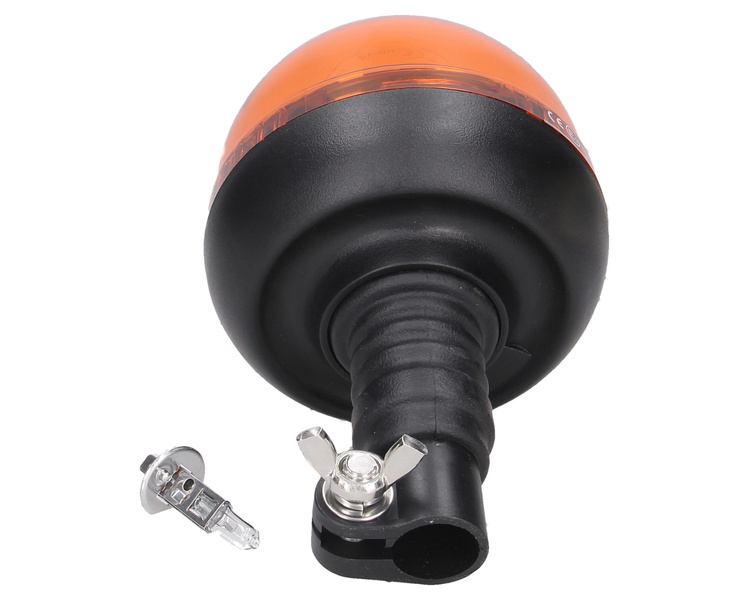 lampa błyskowa ostrzegawcza LED 12/24V H1 na trzpień z uchwytem