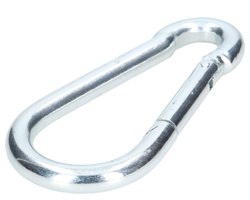 Karabińczyk metalowy klasyczny 12x140mm stalowy