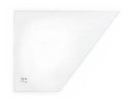 szyba do ciągnika T25 A2 kabina Sokółka - drzwi dół lewe otwierane (498)