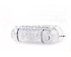 Lampa obrysowa LED 12 V - 24 V przednia biała