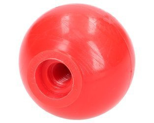 gałka dźwigni fi 40mm, M8 czerwona