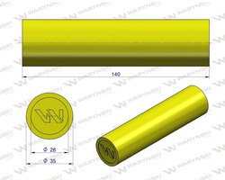 Amortyzator poliuretanowy walec 35x140 WARYŃSKI