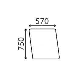 szyba Case - boczna E35202