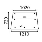 szyba Massey Ferguson - tylna 3306120M1