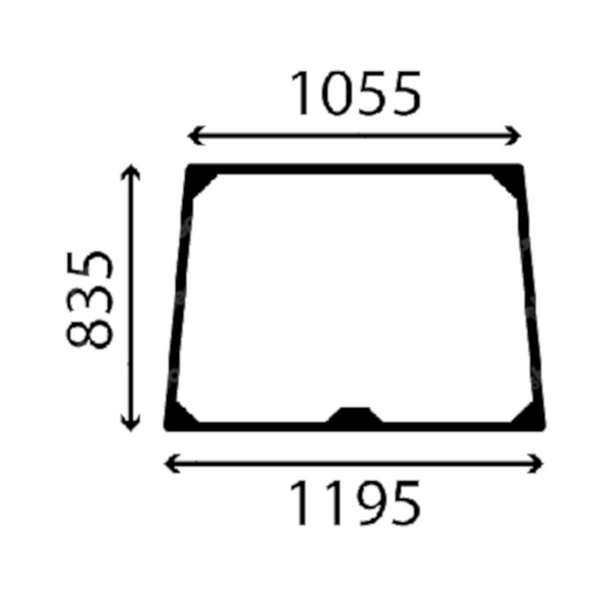 szyba Landini - przednia 3647694M1