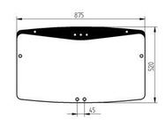 szyba ładowarka Merlo Multi Farmer, Panoramic - tylna 045750 (2911)